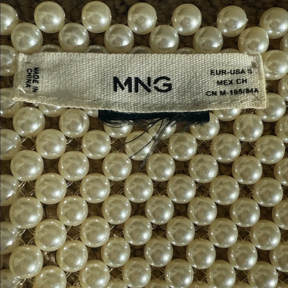 MANGO Beaded Faux Pearl Top - Picture 16 of 17